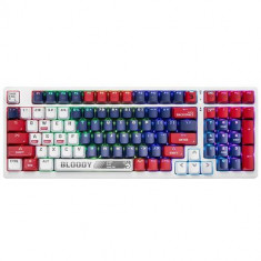 Tastatura cu fir, A4TECH Bloody S98 Sports, Mecanic (BLMS Red Switch), Iluminare RGB, eSport Gaming, US, Multicolor