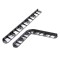 Separator gazon IB1057, plastic, negru, 5.7 cm x 8 m