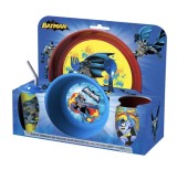 Set mic dejun 8 piese plastic Batman copii servire masa