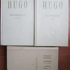 Victor Hugo - Mizerabilii 3 volume (1960, coperti cartonate)