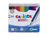 Creioane colorate Carioca Aquarell 24/cutie metalica