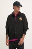 Tommy Jeans cardigan din amestec de lana culoarea negru, DM0DM19422
