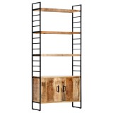 Cumpara ieftin Biblioteca cu 4 rafturi 80x30x180 cm lemn masiv mango nefinisat