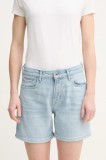 Pepe Jeans pantaloni scurți jeans FITTED SHORT HW MARY femei, uni, high waist, PL801191PG7