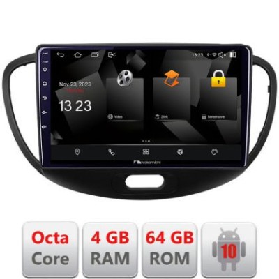 Navigatie HHyundai I10 2007-2013 Android Octa Core 720p 4+64 DSP 360 camera carplay android auto CarStore Technology foto