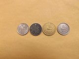 Iran Set nr. 1 - 4 monede Mohammad Reza Pahlavi, Asia, Cupru-Nichel