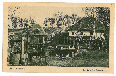 1322 - ETHNIC, Country house - old postcard - used - 1917 foto