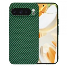 Husa pentru Google Pixel 9 Pro, Techsuit, Carbonite FiberShell, Verde