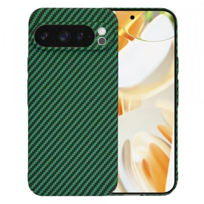 Husa pentru Google Pixel 9 Pro, Techsuit, Carbonite FiberShell, Verde foto