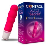 Mini Vibrator Control Velvet Secret, 10cm, 5 Niveluri, Silicon Medical, Submersibil, Baterie Inclusa, Fara Ftalati