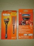 Aparat ras Gillette Fusion cu 5 rezerve mou