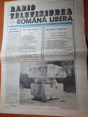 radio televiziunea romana libera 5-11 februarie 1990-ana blandiana,r. vulpescu foto