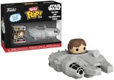 Figurina - Bitty Pop! - Star Wars: Han Solo with Milennium Falcon | Funko