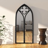 VidaXL Oglindă, negru, 70x30 cm, fier, utilizare &icirc;n interior