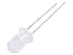 LED 5mm alb cald 3600-7150mcd 30? convex - iluminare eficienta foto
