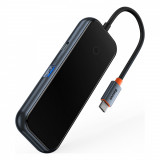 Baseus AcmeJoy HUB 4 Porturi USB-C La 1xUSB-C / 4xUSB3.0 Gri &icirc;nchis WKJZ010513