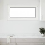 Fereastra Subsol/Mansarda PVC vidaXL RISOR 120x60cm, Deschidere Dreapta, Termopan, Izolare Fonica si Termica, Alb