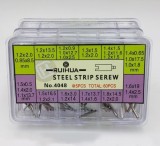 Cumpara ieftin Set 60 Piese &ndash; Șuruburi / Pini pentru Curea de Ceas &ndash; 12 Mărimi &ndash; Metal &ndash;