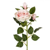 Floare Artificială, Trandafir Roz, Tulpină Lungă, 73cm, Oem