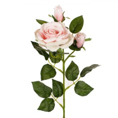 Floare Artificială, Trandafir Roz, Tulpină Lungă, 73cm