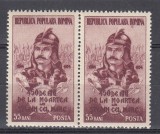 ROMANIA 1954 LP 364 - 450 ANI MOARTEA LUI STEFAN CEL MARE PERECHE SERII STARE MNH