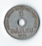 Moneda 5 xu 1958 - Vietnam