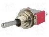 Intrerupator basculant, 2 pozitii, mod comutare ON-(ON), SPDT, IC SWITCHES - IC1501T1B1M1QE