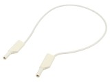 Cablu de măsurare 32A cu izolație și soclu axial, 4mm, albă
