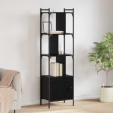 vidaXL Bibliotecă Stejar Negru 44,5 x 30 x 154,5 cm Lemn compozit 882154