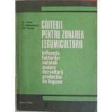 CRITERII PENTRU ZONAREA LEGUMICULTURII. INFLUENTA FACTORILOR NATURALI ASUPRA DEZVOLTARII PRODUCTIEI DE LEGU-258972