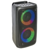 Boxa portabila Party, 100 W, Bluetooth, Acumulator, lumini RGB, 16.2 x 16 x 28 cm, 4000 mAh
