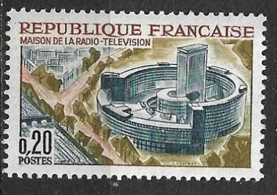 B2730 - Franta 1963 - Radio-TV,neuzat,perfecta stare foto