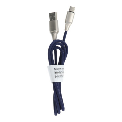 Cablu Date &amp;amp; Incarcare Tip C 2.0 (Albastru) C128 1m foto
