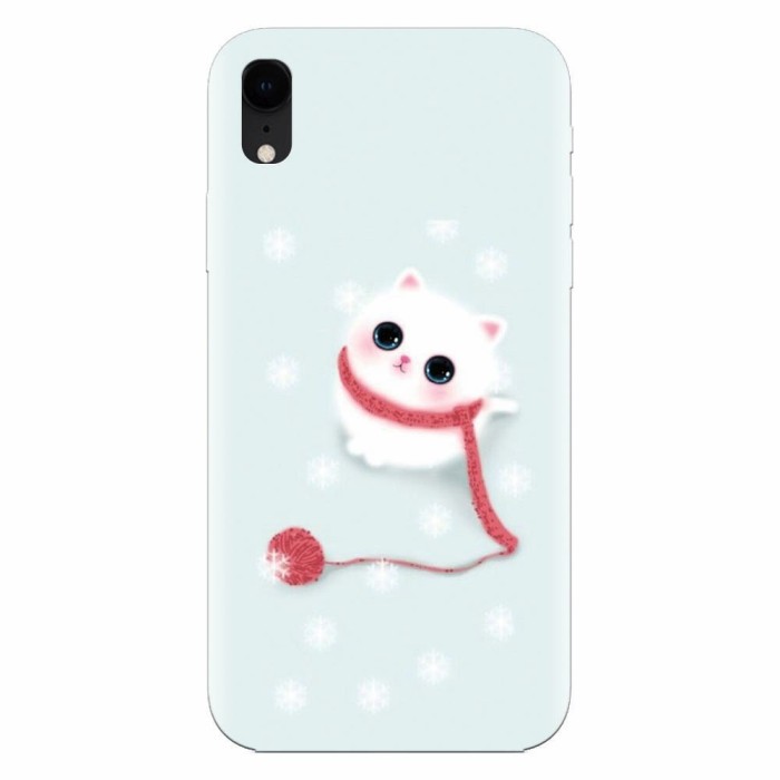 Husa silicon pentru Apple Iphone XR, Cute Cat