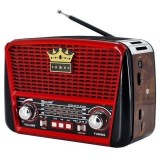 Radio retro portabil cu incarcare solara si acumulator integrat RX-BT455S, Waxiba