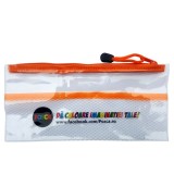 Penar Posca plastic cu fermoar zip, transparent,24x11 cm