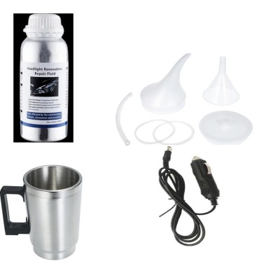 Cana De Evaporare Kit Restaurare Faruri Cu Polimer Lichid +adaptor +800 ml solutie foto