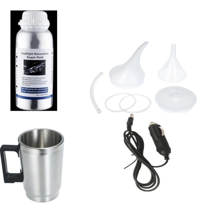 Cana De Evaporare Kit Restaurare Faruri Cu Polimer Lichid +adaptor +800 ml solutie