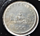 ITALIA 500 LIRE 1958 - (Argint ) (349)