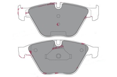 Set Placute frana punte fata SRLine Polonia, Bmw Seria 5 (F10, F11, F18), 01.2009-2017,Seria 6 )F12/F13/F06, 2011-2019 foto
