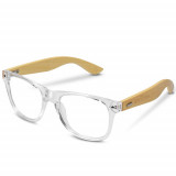 Ochelari fara prescriptie medicala Navaris pentru lumina albastra, Unisex, Bambus, 46156.03, Barbati