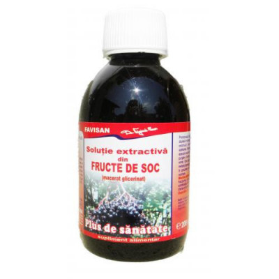 Solutie extractiva fructe soc 200ml favisan foto