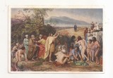 FA115 -Carte Postala- RUSIA - State Tretyakov Gallery. A.A. Ivanov. Appearance of Christ to the people, necirculata 1951
