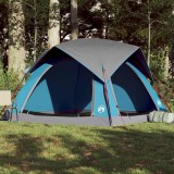 VidaXL Cabină cort de camping, 4 persoane, albastru, impermeabil