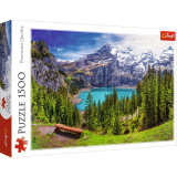 Puzzle Trefl - Lacul Oeschinen, 1500 piese