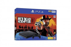 Consola Playstation 4 500Gb Black Console Red Dead Redemption 2 foto