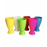 Set 6 pahare plastic 7x14 cm