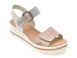 Sandale IMAGE albe, 1152H16, din piele naturala