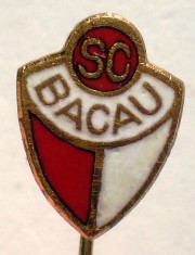 I.852 INSIGNA STICKPIN ROMANIA SC BACAU 15/11mm email foto