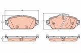 TRW GDB2070 set placute frana,frana disc